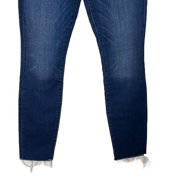 MOTHER Looker Ankle Fray Jeans Tongue Chic Blue High Rise Women’s Size 2 - Picture 4 of 15
